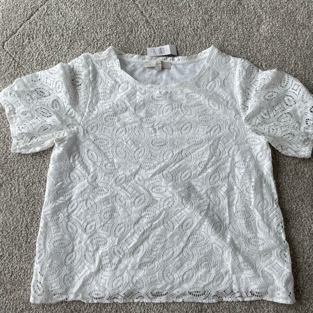 NEW lace blouse LOFT